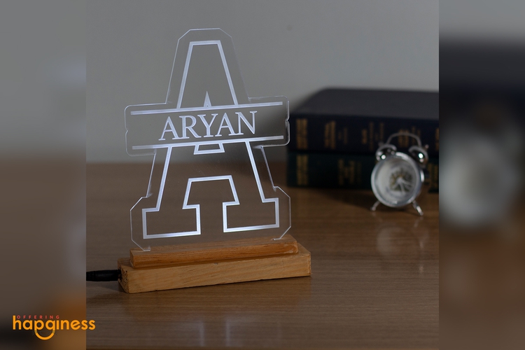 Led Initial Name Stand