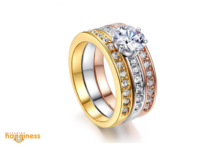 His And Her Trio Diamond Ring Set - 39184NBADTXTRYG – National Jewelry  Company