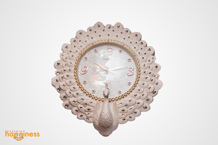 Big Peacock Clock