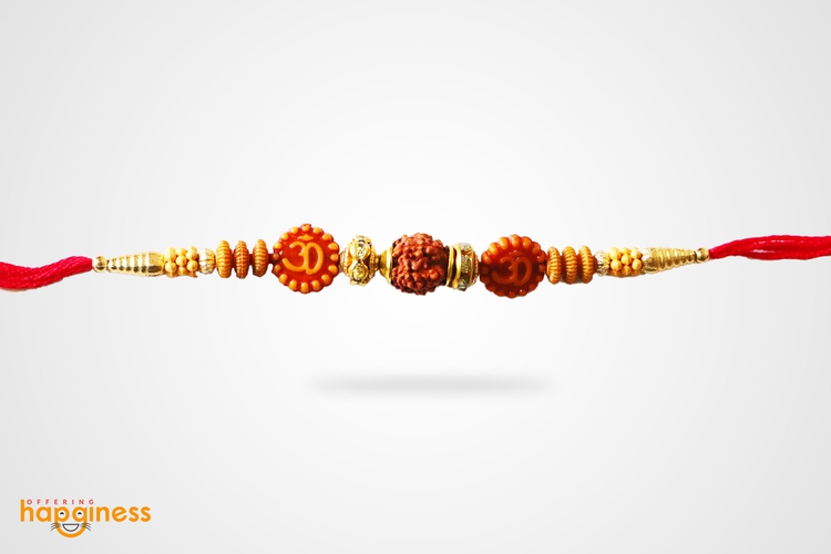 Om Rudraksha Rakhi