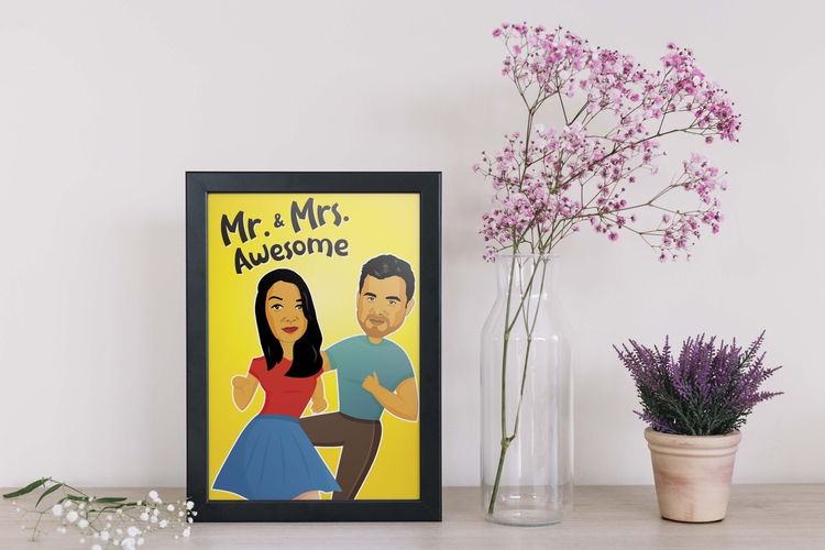 Mr & Mrs Awesome Frame