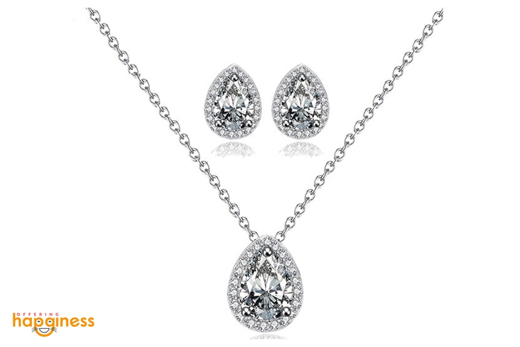 CZ diamond jewelry Set