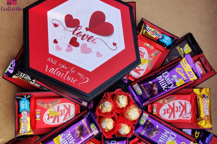 Valentine Chocolate Explosion Box