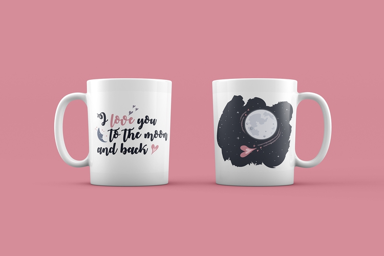 Love You To The Moon & Back - Cup